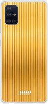 Samsung Galaxy A51 Hoesje Transparant TPU Case - Bold Gold #ffffff
