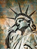 Signs-USA new York - Statue of Liberty - Wandbord - 30 x 40 cm