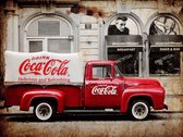 Signs-USA Coca Cola Truck - Wandbord - 44 x 33 cm