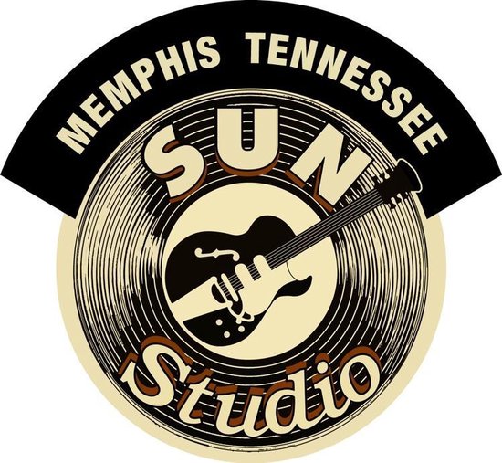 Signs-USA Round with banner - Sun Studio - Memphis Tennessee - Assiette  murale - 46 x... 