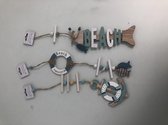Decoratieve hangers in strandthema ( 3 stuks )