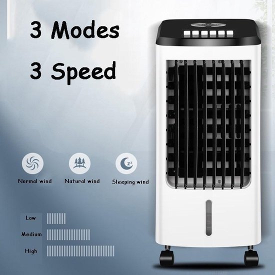 Refroidisseur d'air mobile VGEBY - Capacité 8L - 400 m³/h - Gris - Bricolage