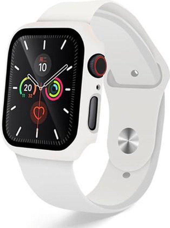 Apple Watch Series 5 GPS, 44mm Silver Aluminium Case with White Sport Band  - S/M \u0026 M/L - Kantoorartikelen.nl, dé online kantoorspecialist