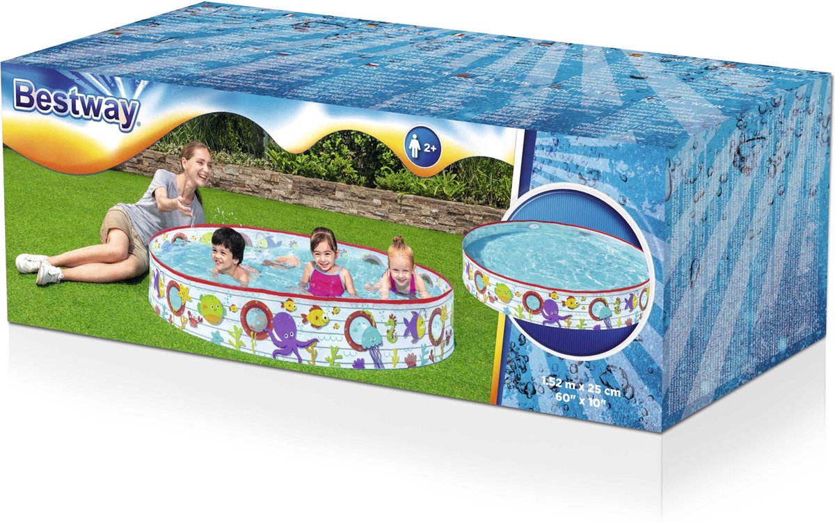Bestway Opblaasbare Zwembad 152x25 cm - Perfect voor Kinderen — afbeelding 6