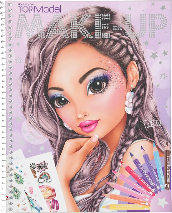 Afbeelding van het spel TOPModel Make-Up Colouring Book