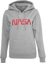 Urban Classics NASA Hoodie/trui -L- NASA Worm Logo Grijs
