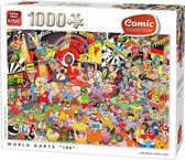 King legpuzzel world darts - funny comic - 1000 stukjes