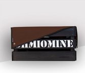 Ohmiomine Transporter Fietskrat Zwart inclusief Chocoladebruin Afdekhoes
