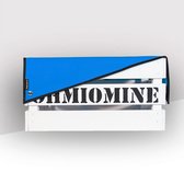 Ohmiomine Transporter Fietskrat Wit inclusief Luchtblauwe Afdekhoes