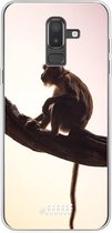 Samsung Galaxy J8 (2018) Hoesje Transparant TPU Case - Macaque #ffffff