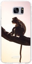 Samsung Galaxy S7 Edge Hoesje Transparant TPU Case - Macaque #ffffff