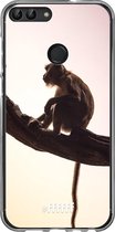 Huawei P Smart (2018) Hoesje Transparant TPU Case - Macaque #ffffff