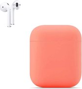 Apple AirPods Siliconen Hoesje | Oranje | Bescherm Hoesje | Case Apple AirPods 1 en 2