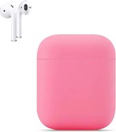 Apple AirPods Siliconen Hoesje | Roze | Bescherm Hoesje | Case Apple AirPods 1 en 2
