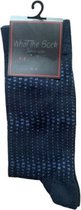 Sokken 1 Paar Herensokken Blauw Stip Design Maat 40/46