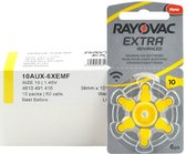 POWERDEAL 240 X Rayovac Extra hoortoestelbatterijen 10 (geel)