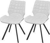 Eetkamerstoelen set 2 stuks (Incl LW anti kras viltjes) - Eetkamer stoelen - Extra stoelen voor huiskamer - Dineerstoelen – Tafelstoelen