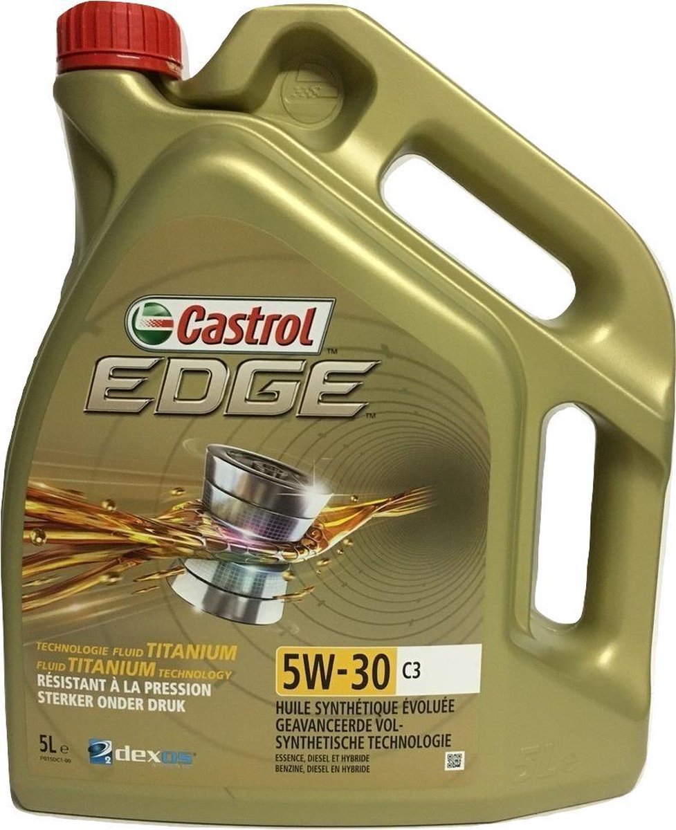 Huile moteur CASTROL Edge LL C3 Essence/Diesel 5W30 5L - Feu Vert
