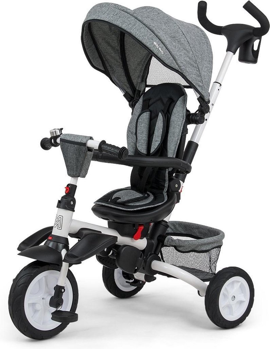 Milly Mally Buggy/driewieler Stanley 109 Cm Polyester Grijs/zwart