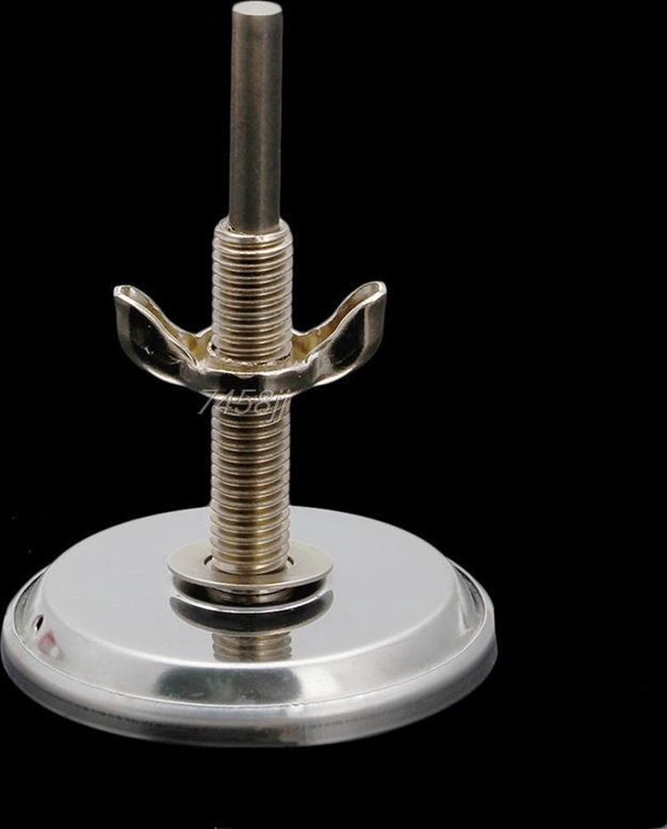 Barbecue thermometer - temperatuurmeter - Tot 400 graden - inbouw - voor BBQ, smoker, kamado, rookoven, pizzaoven - RVS - Geschikt voor o.a. Weber & Houtskoolbarbecues – foto 7