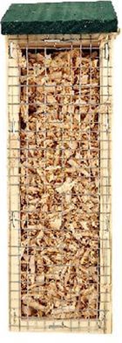 Merkloos Sans marque Insectenhotel Bruin Groen Hout 6.5 x 7.5 x 25 cm