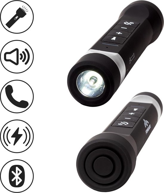 FONSAFE® 5in1 Multi Powerbank pour vélo avec haut-parleur Bluetooth et  lampe LED -... | bol.com