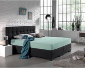 Zachte Dubbel Jersey Eenpersoons Hoeslaken Pastel Blauw | 80/90/100x200/210/220 | 220 gr/m2 Dichtgebreid | Comfortabel