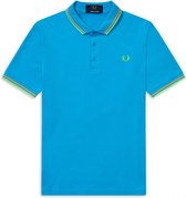 Fred Perry - Made in Japan Pique Shirt - Polo Heren - S - Blauw