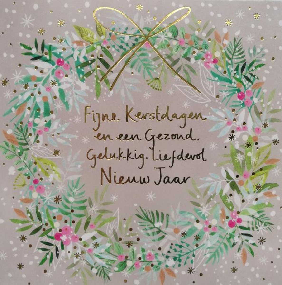 Kerstkaarten 13 x 13 cm Luxe Kerstkaarten 16 Stuks