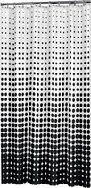 Sealskin Speckles - Rideau de douche 180x200 cm - Polyester - Noir