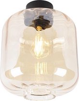 QAZQA qara - Design Plafondlamp - 1 lichts - Ø 250 mm - Beige -  Woonkamer | Slaapkamer | Keuken