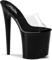 Pleaser Muiltjes -39 Shoes- FLAMINGO-801 Paaldans schoenen Zwart