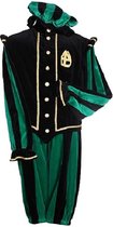 Piet kostuum fluweel ''Pamplona'', zwart groen MAAT L