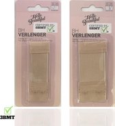 3BMT - BH verlenger - set van 2 -25 en 38mm - beige