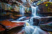 Tuinposter Kleine Waterval - Close up - 240cm x 160cm