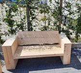 Loungebank "Garden" van Nieuw steigerhout 120cm 2 persoons bank