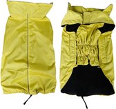 Warm waterproof jasje voor honden - MEDIUM - GEEL