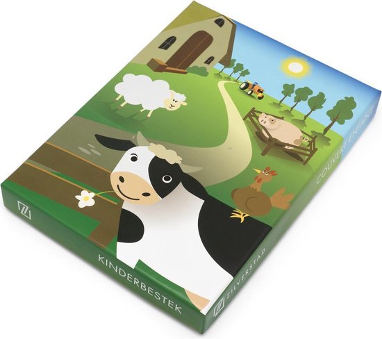 Zilverstad kinderbestek 6834070 boerderijdieren van Zilverstad — afbeelding 4