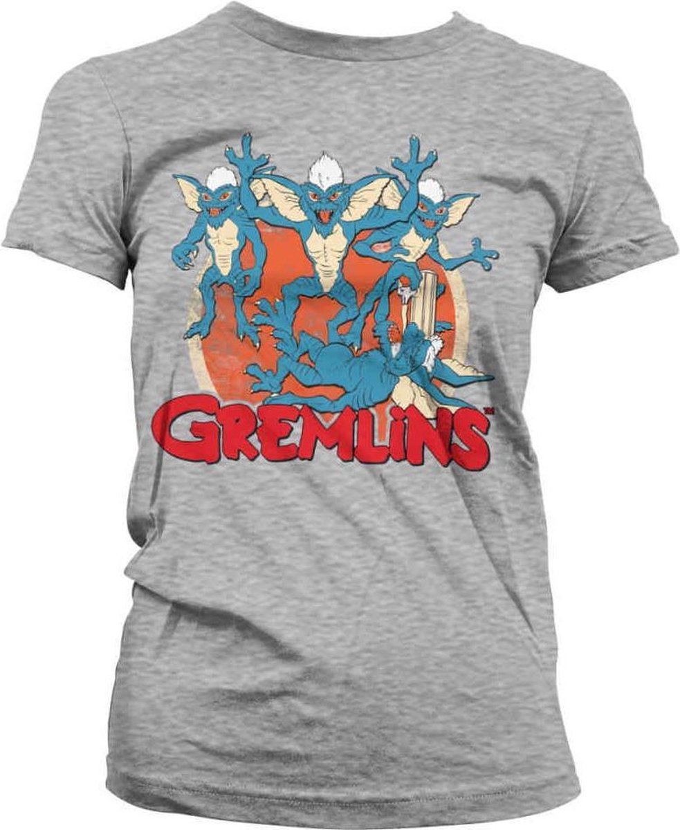 Gremlins Dames Tshirt -L- Group Grijs