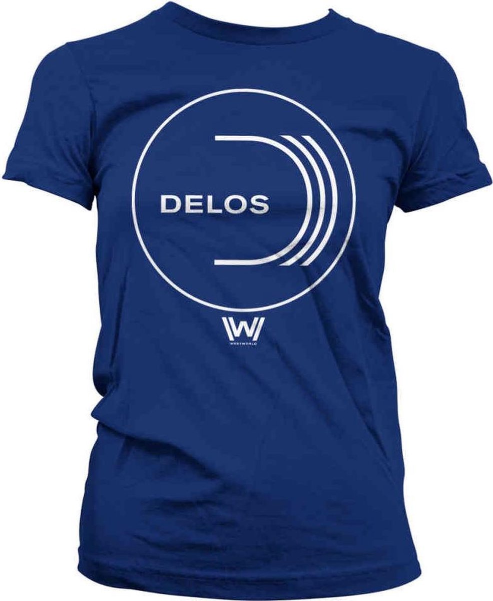 Westworld Dames Tshirt -2XL- DELOS Logo Blauw