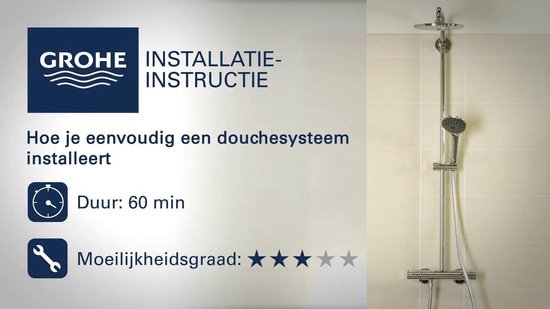 Beschaven voorspelling Turbine GROHE Vitalio Start Regendouche - ø 16 cm - met thermostaatkraan - 15 cm -  27960000 | bol.com