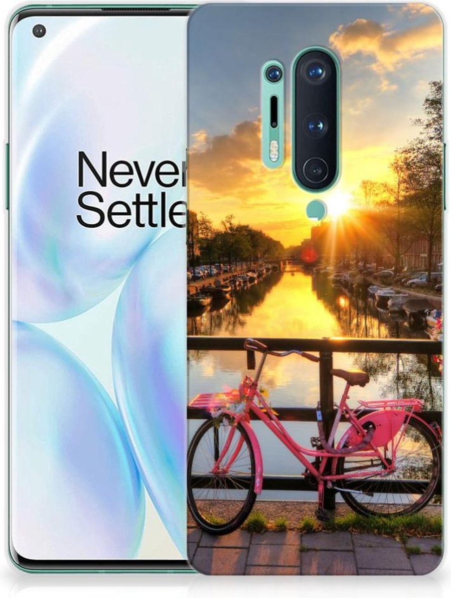 OnePlus 8 Pro Siliconen Back Cover Amsterdamse Grachten