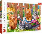 Trefl Katjes in de tuin puzzel - 500 stukjes