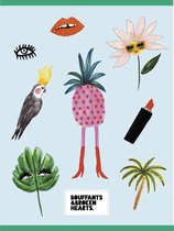 Bouffants and Broken Hearts Schrift A4 geruit