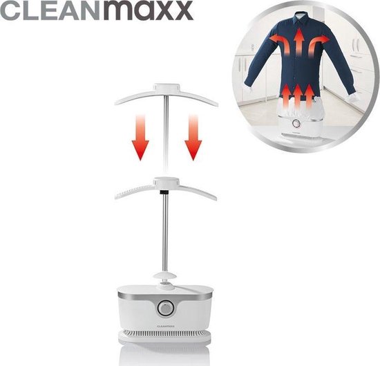 Cleanmaxx Strijkdroger - Strijkpop voor bovenkleding- 1800W - Strijker -  Hulp in nood... | bol.com