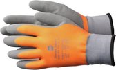 Reca Handschoen Thermo Super Plus Nylon/Acryl-Latex - Oranje-Grijs - maat-10 (6 paar)