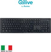 Qilive Q.8940 toetsenbord RF Draadloos Italiaans Zwart