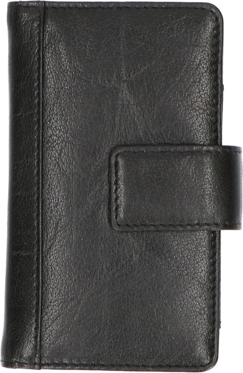 Premium Lederen Bookcase met ruimte voor (bv Secrid, Figuretta ) pasjes houder-cardprotector-Telefoonhoes-Iphone10-zwart
