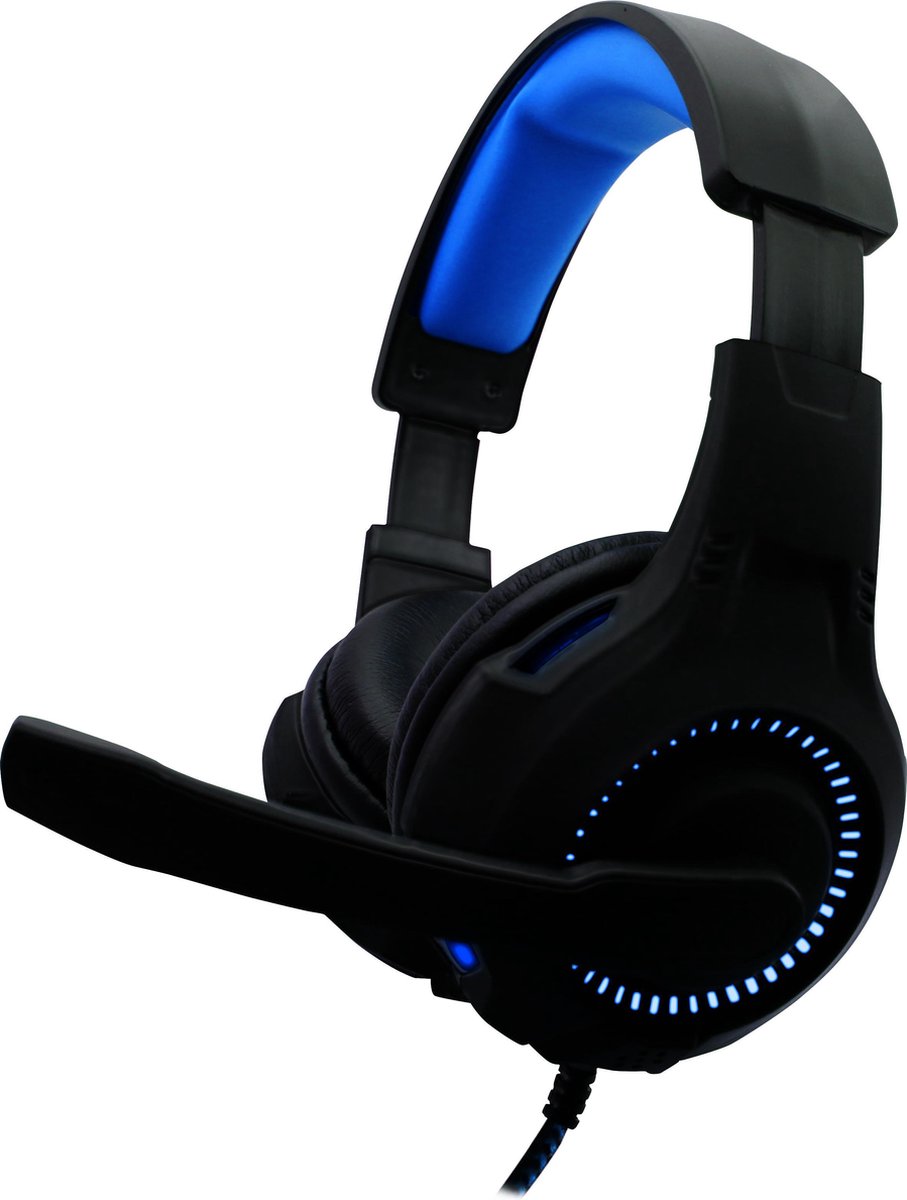 Qware Gaming - Headset - Oakland - Geschikt voor Playstation 4 - Playstation 5 - PC - Multi platform - blauw
