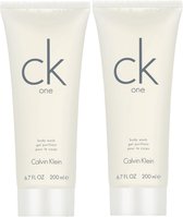 Calvin Klein CK One 2x douche gel tube 200 ml = 400 ml - Bundelvoordeel